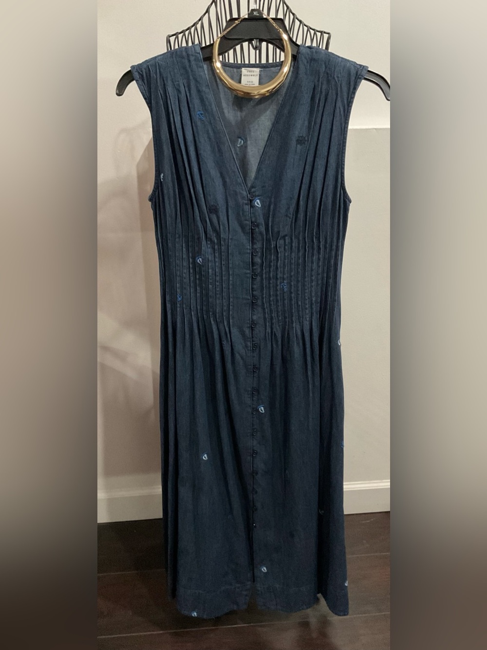 Free Assembly Blue Maxi Dress